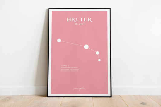 Stjörnuplakat 1 merki – Hann / Hún