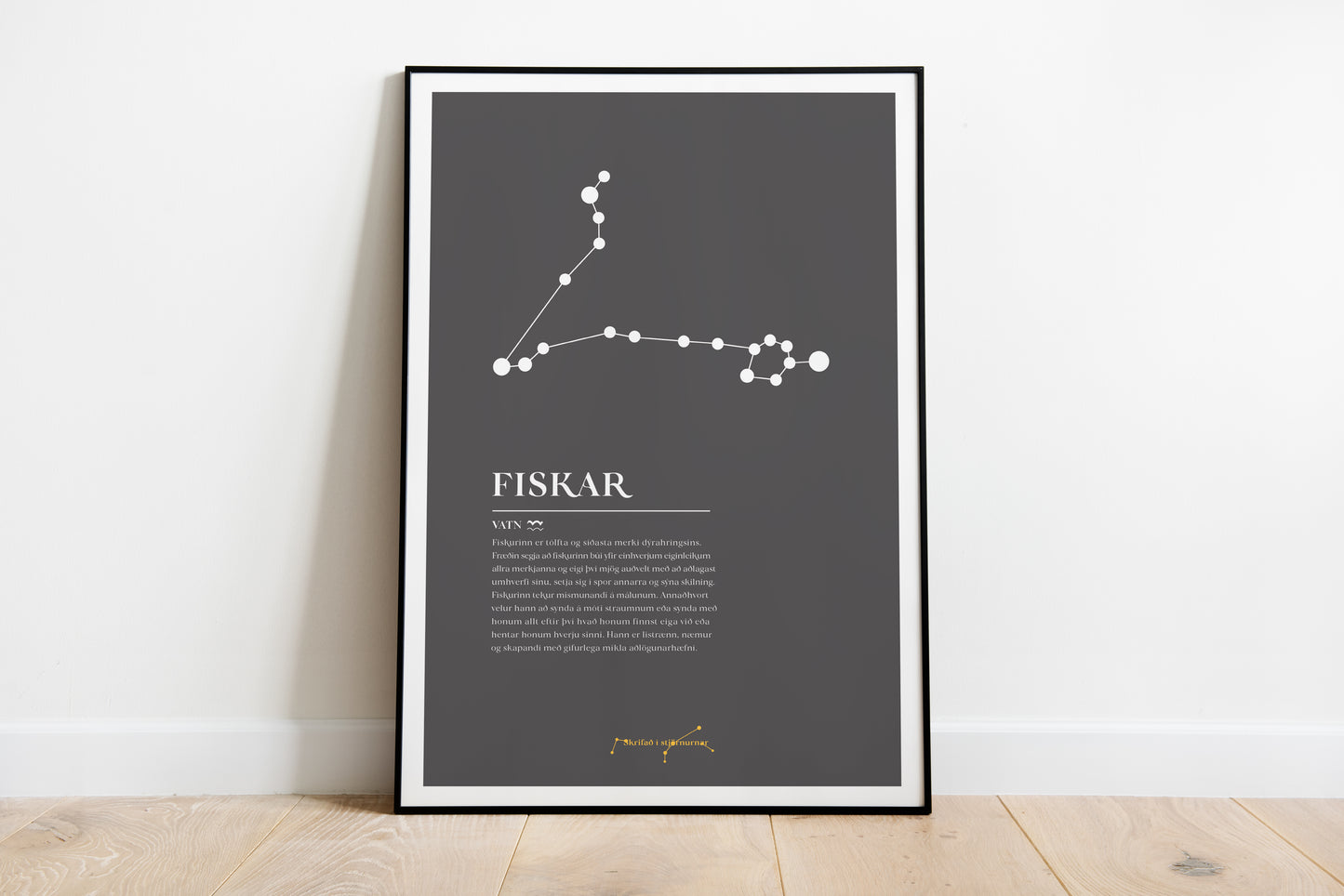 Stjörnuplakat 1 merki með útskýringu