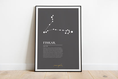 Stjörnuplakat 1 merki með útskýringu