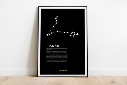 Stjörnuplakat 1 merki með útskýringu
