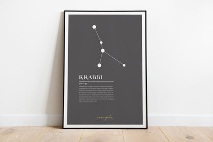 Stjörnuplakat 1 merki með útskýringu